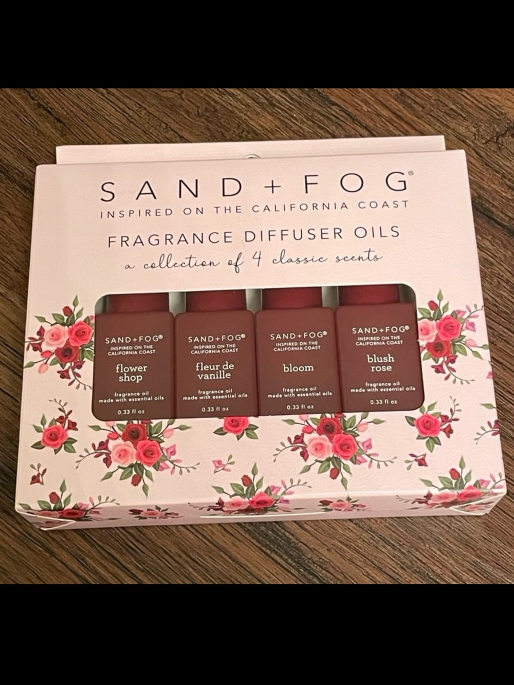 Sand + Fog Fragrance Diffuser Oil Classic Set Floral Vanilla Bloom Blush Rose